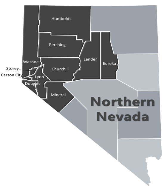 Northern Nevada Territory Map