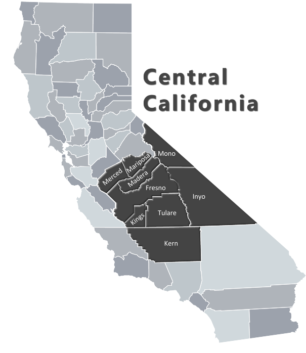 Central California Territory Map